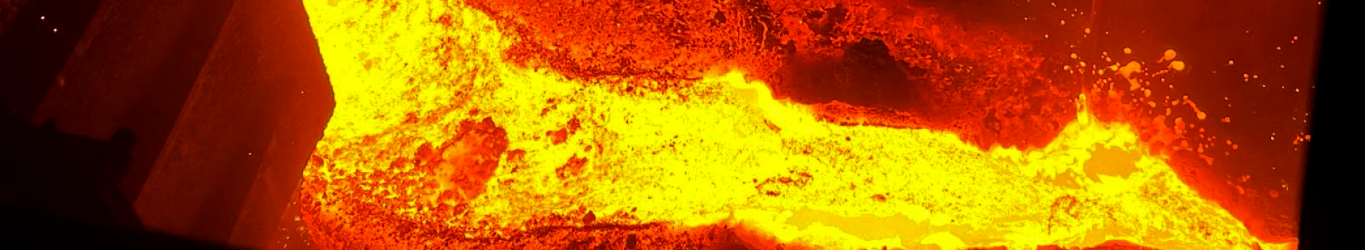 Molten iron form Blast Furnace 5